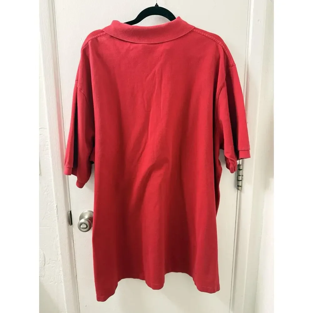 Polo Ralph Lauren Red Polo Shirt 3XLT Big & Tall Logo Embroidered